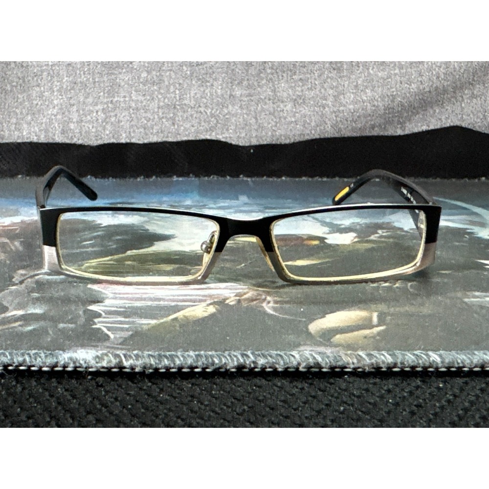 Ted Baker‎ B139 EBO Unisex Black Full Rim Rectangular Eyeglasses Frame 50-15-135